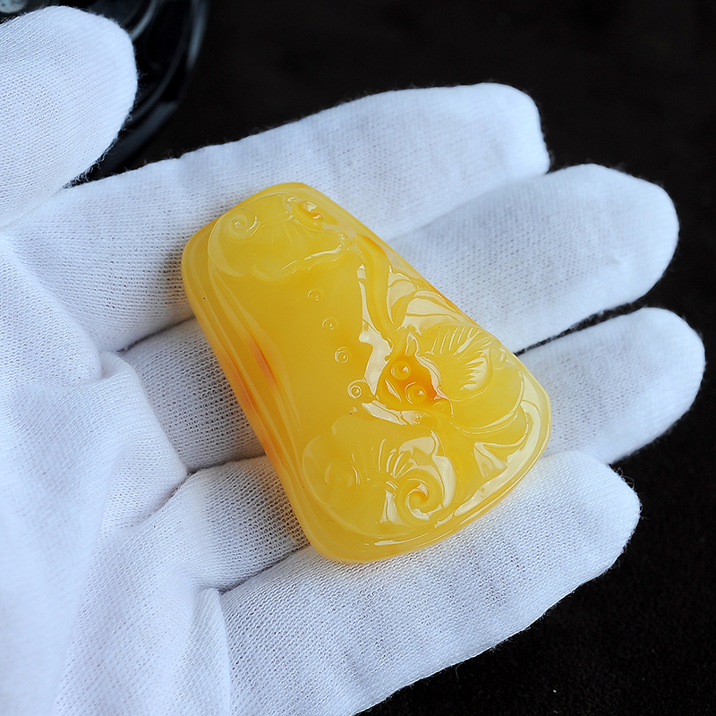 福如意蜜蜡挂件-红掌柜