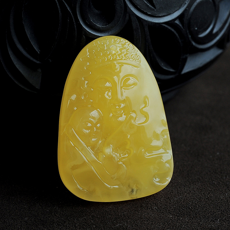 求佛蜜蜡挂件-红掌柜