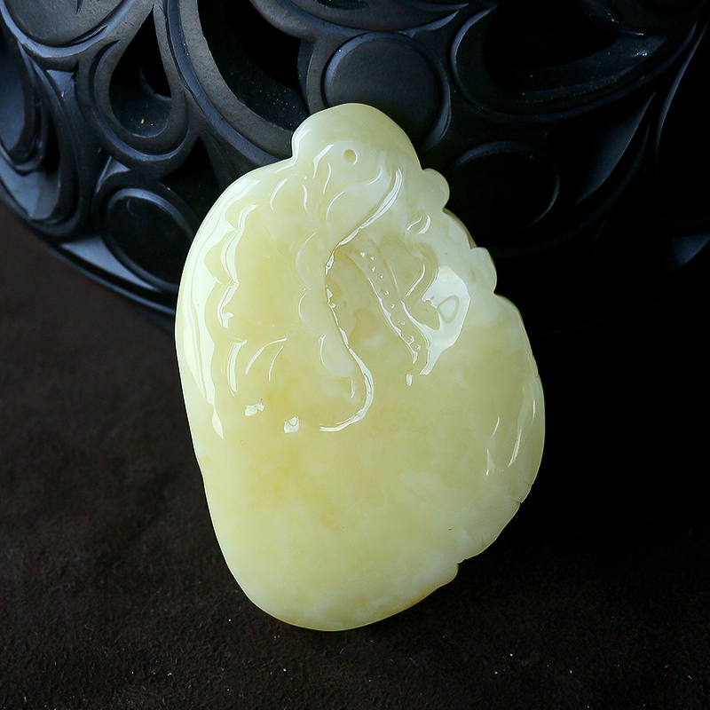 如意蜜蜡挂件-红掌柜