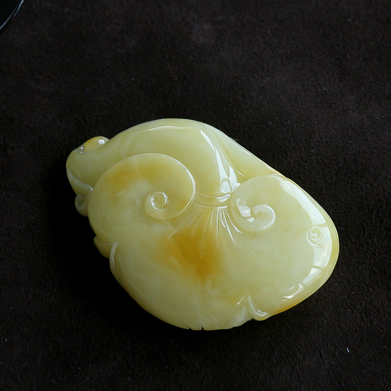 如意蜜蜡挂件-红掌柜