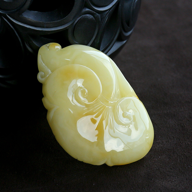 如意蜜蜡挂件-红掌柜