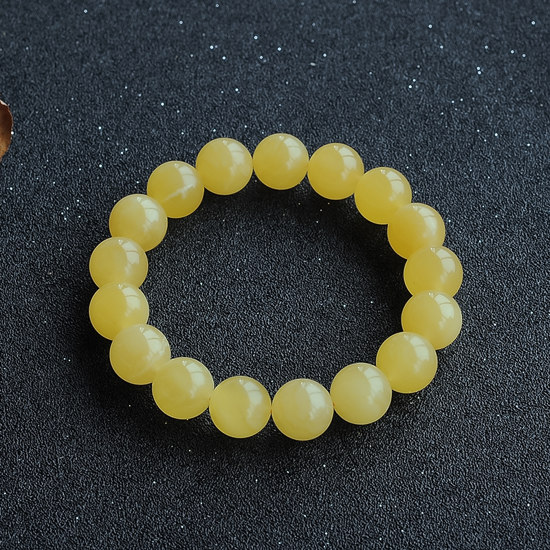 蜜蜡单圈手串-红掌柜