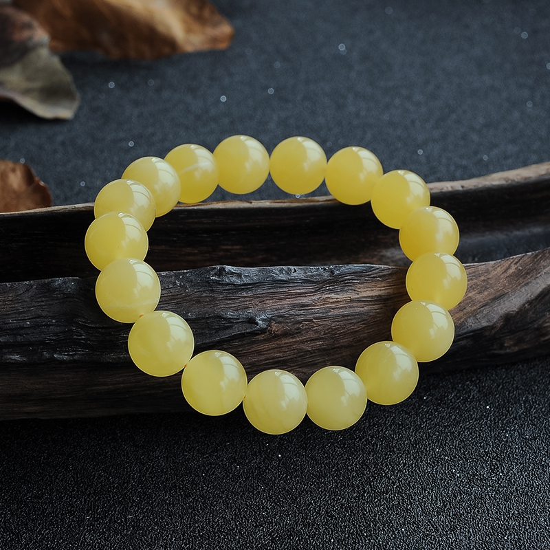 波罗的海蜜蜡单圈手串-红掌柜