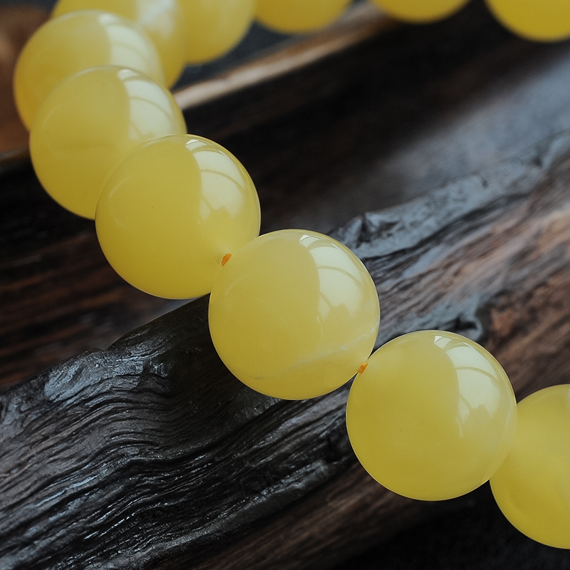 蜜蜡念珠-红掌柜