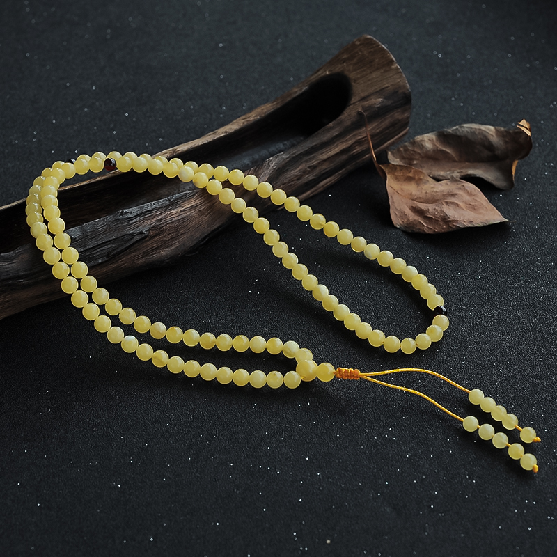 蜜蜡108手串-红掌柜