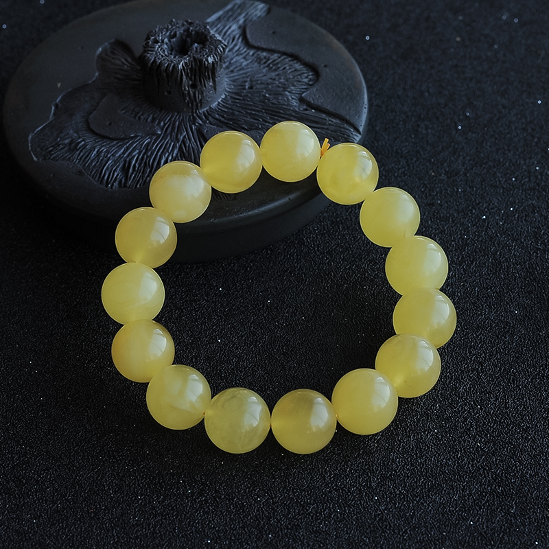 蜜蜡单圈手串-红掌柜