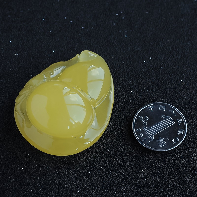 蜜蜡挂件-红掌柜