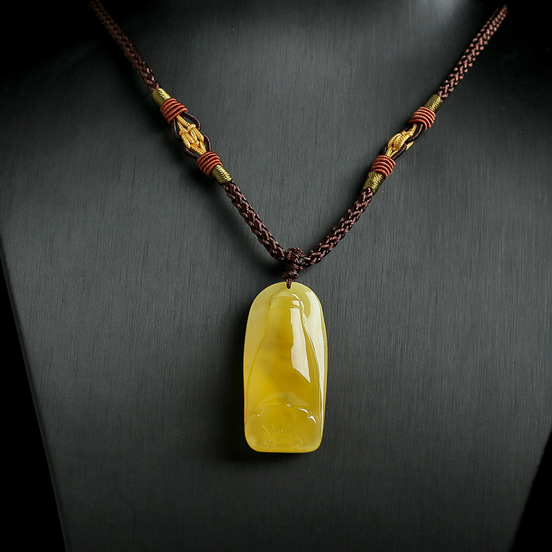 天然鸡油黄蜜蜡-红掌柜