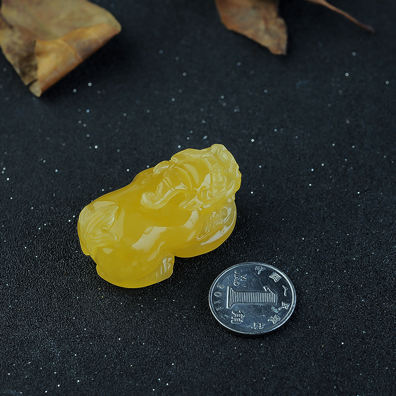 蜜蜡貔貅吊坠- 红掌柜