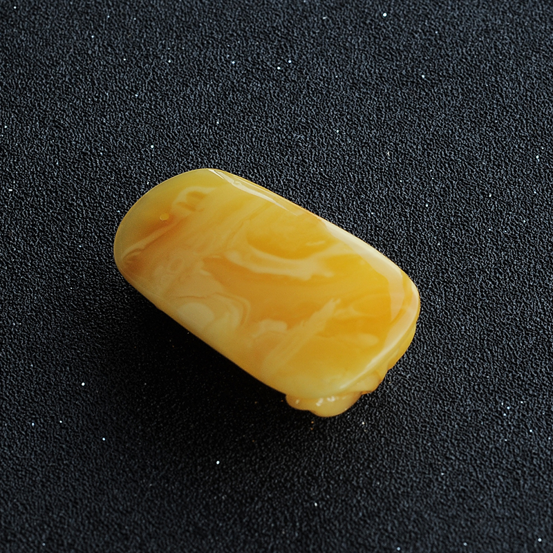 鸡油黄蜜蜡吊坠-红掌柜