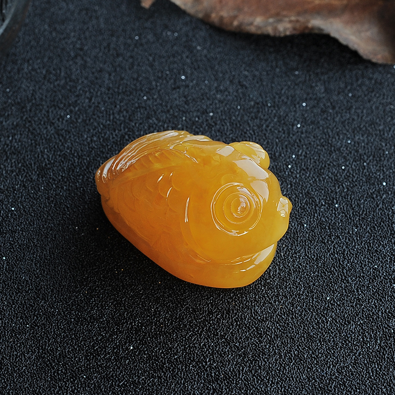 波罗的海鸡油黄蜜蜡挂件-红掌柜