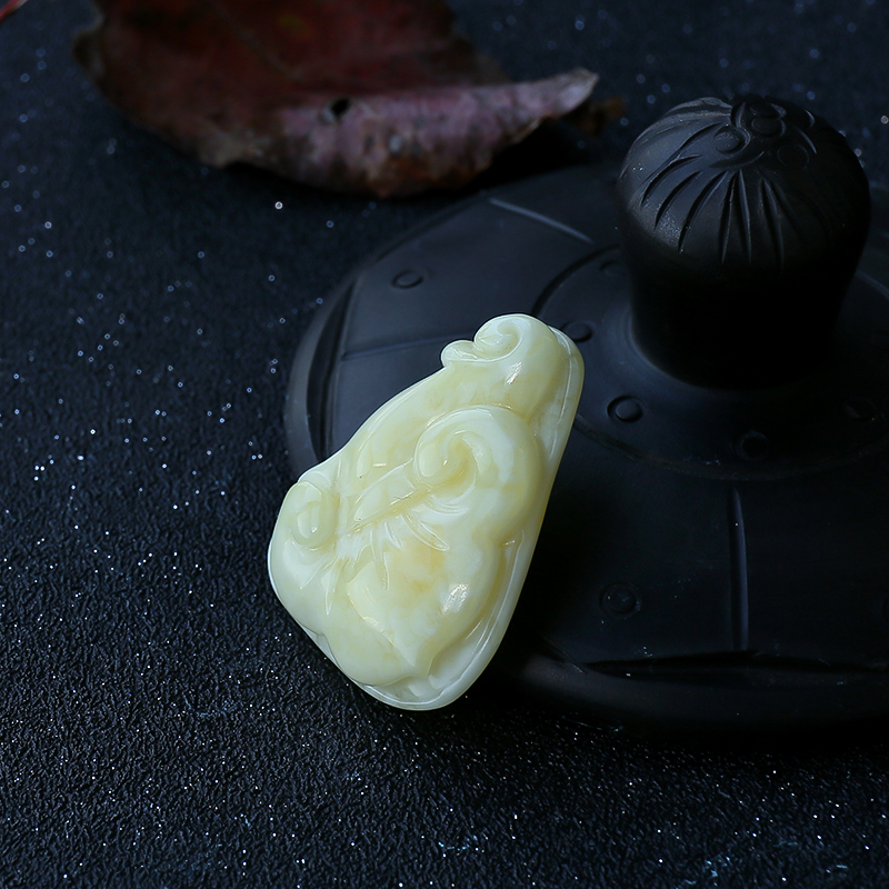 白花蜜蜡挂坠-红掌柜