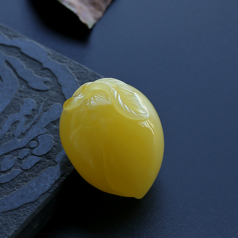 满蜜寿桃吊坠-红掌柜