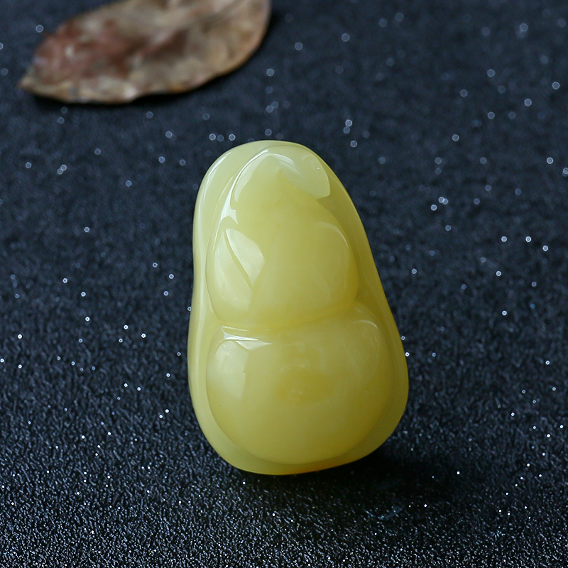 蜜蜡葫芦挂件-红掌柜