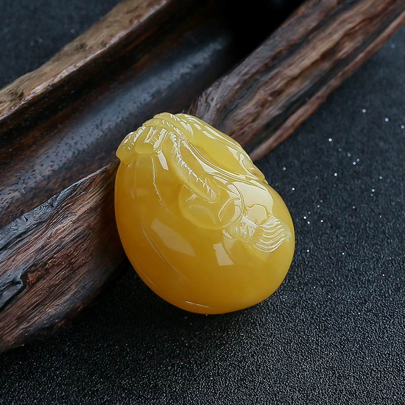 波罗的海蜜蜡吊坠-红掌柜