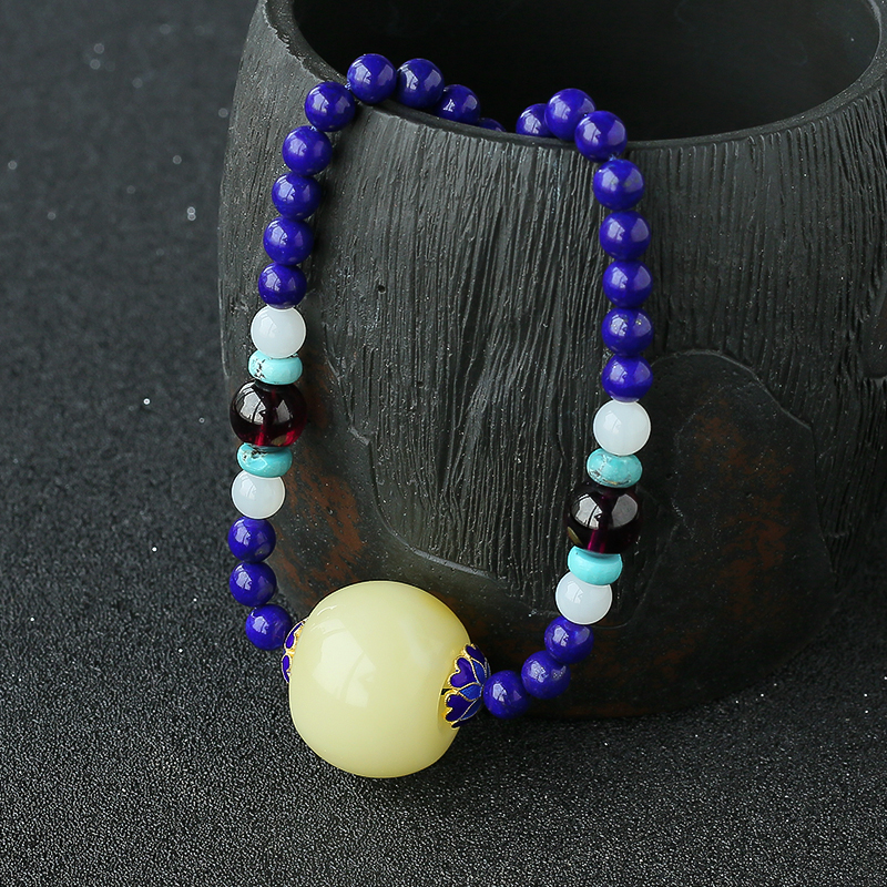 蜜蜡苹果珠项链 - 红掌柜珠宝