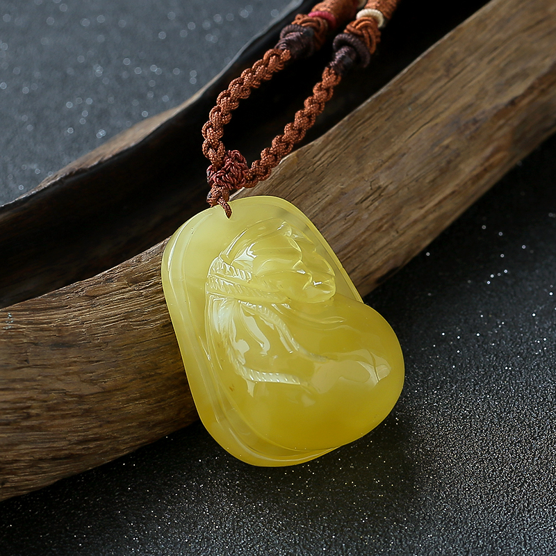 天然蜜蜡挂件 - 红掌柜珠宝