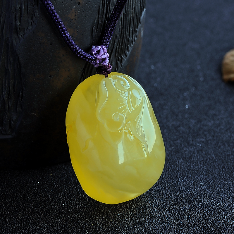 天然蜜蜡挂坠 - 红掌柜珠宝