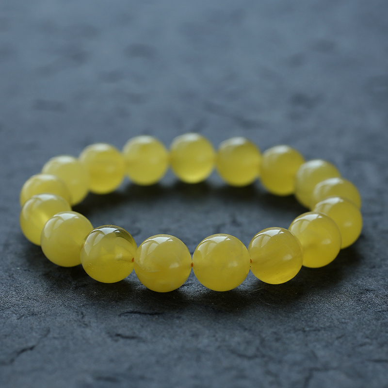 蜜蜡单圈手串-红掌柜