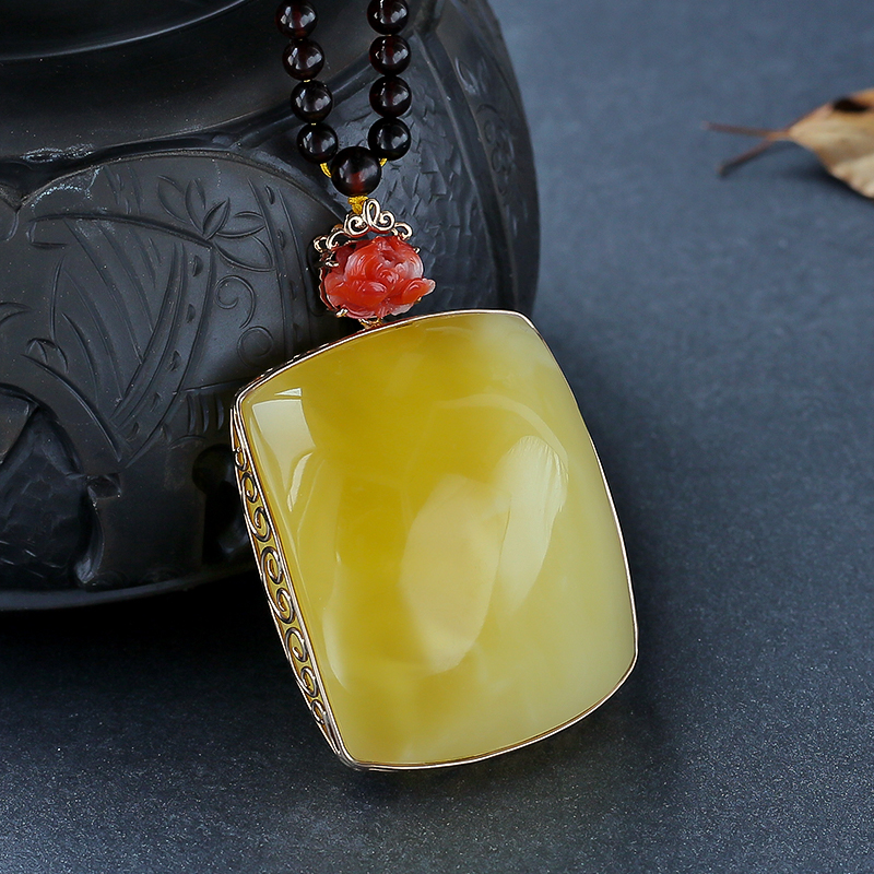 波罗的海蜜蜡挂坠 - 红掌柜珠宝