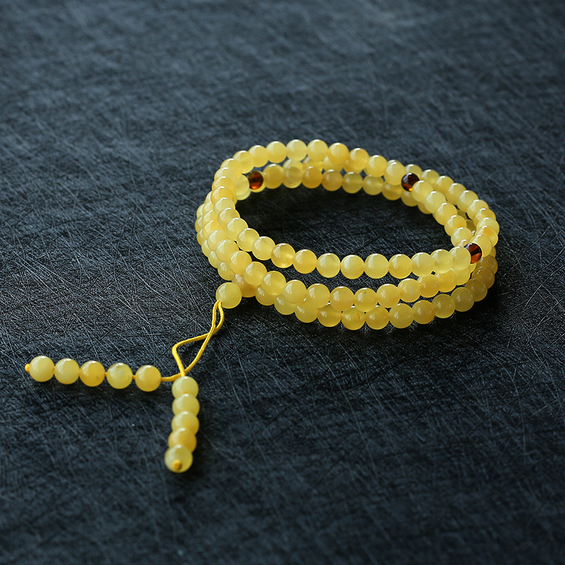 波罗的海蜜蜡108手串-红掌柜