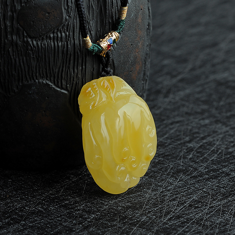 波罗的海蜜蜡佛手挂件-红掌柜