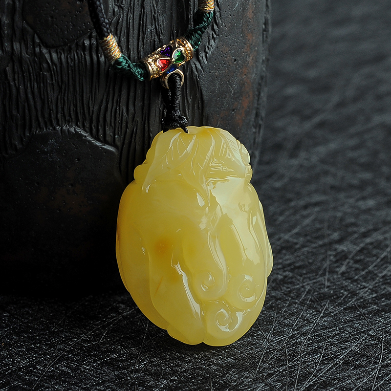 波罗的海蜜蜡佛手吊坠-红掌柜