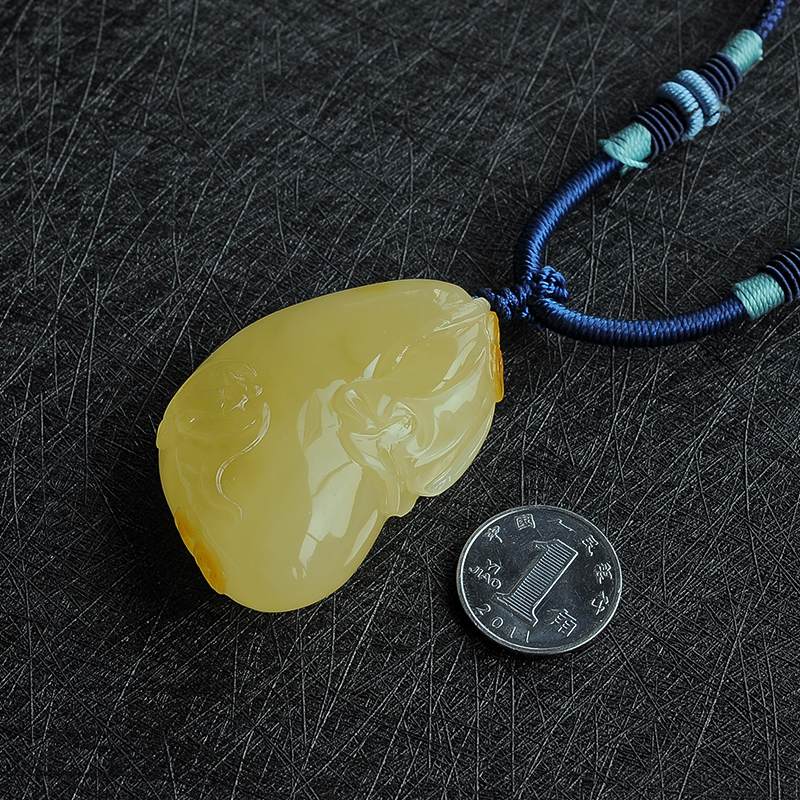 钱袋蜜蜡挂坠-红掌柜