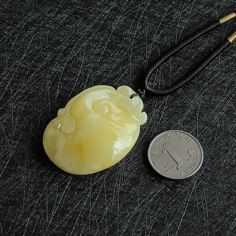 鸡油黄蜜蜡 - 红掌柜珠宝