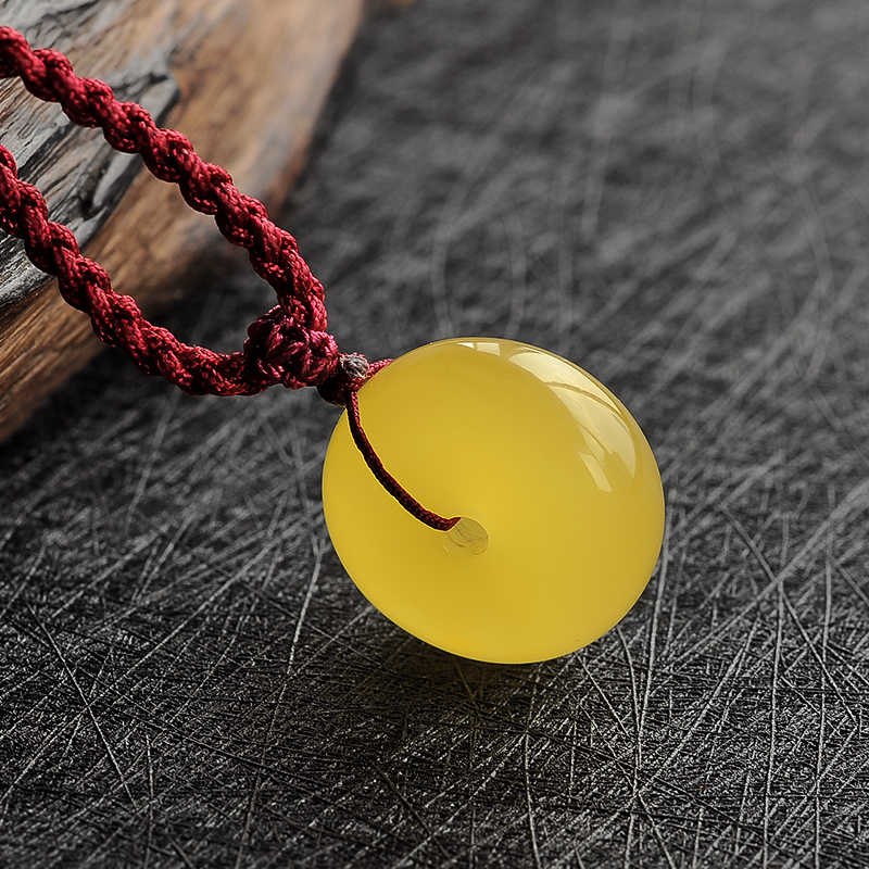 满蜜平安扣吊坠-红掌柜