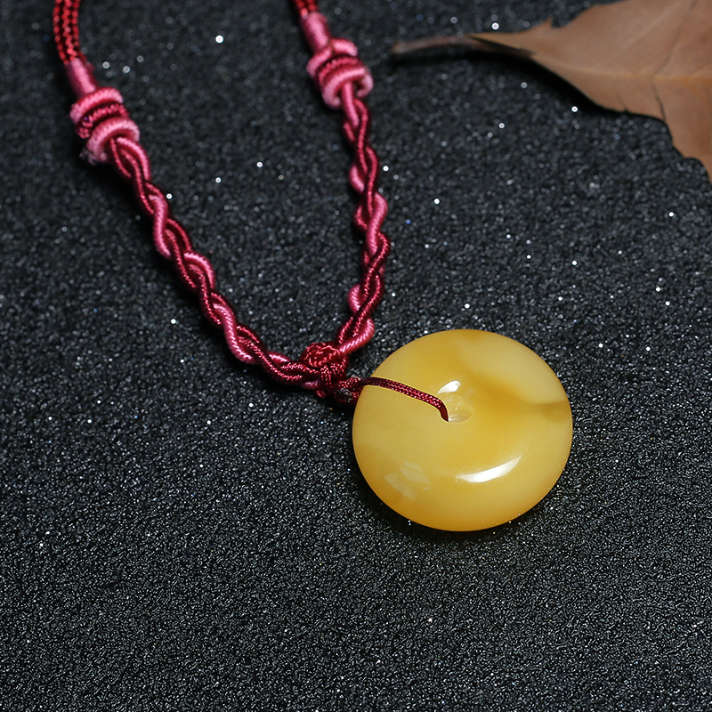 满蜜平安扣吊坠-红掌柜