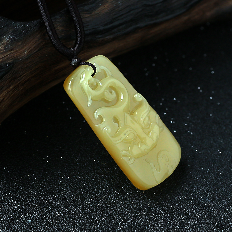 满蜜仿古龙挂坠-红掌柜