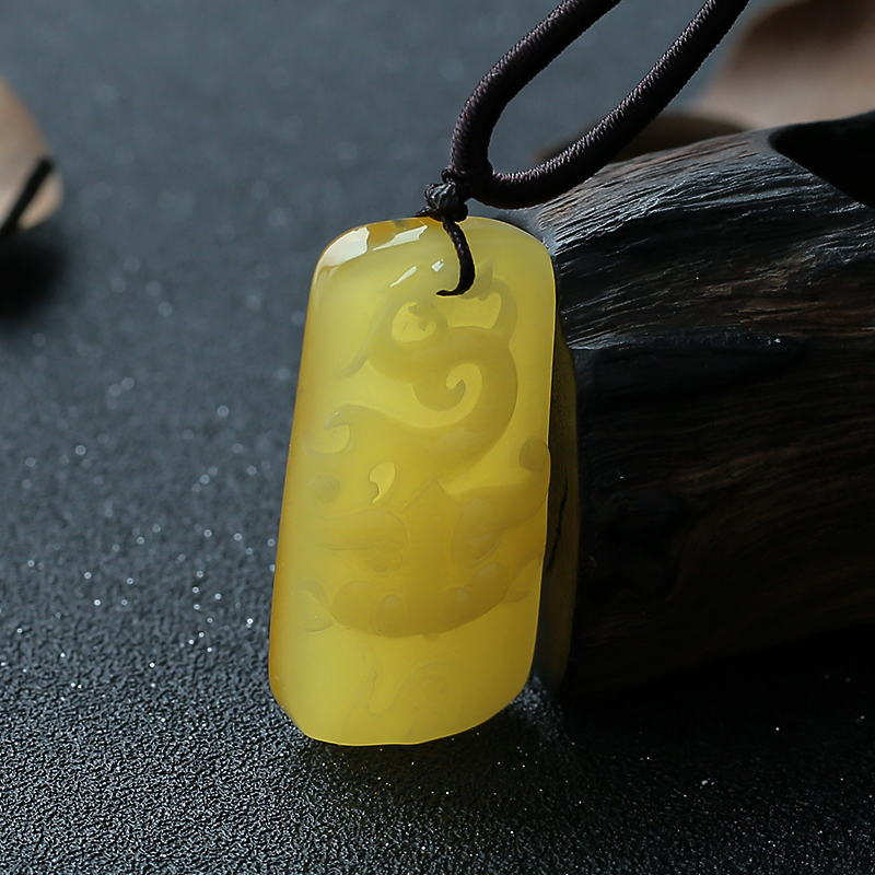 蜜蜡挂件-红掌柜