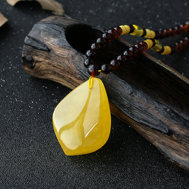 鸡油黄蜜蜡 - 红掌柜珠宝