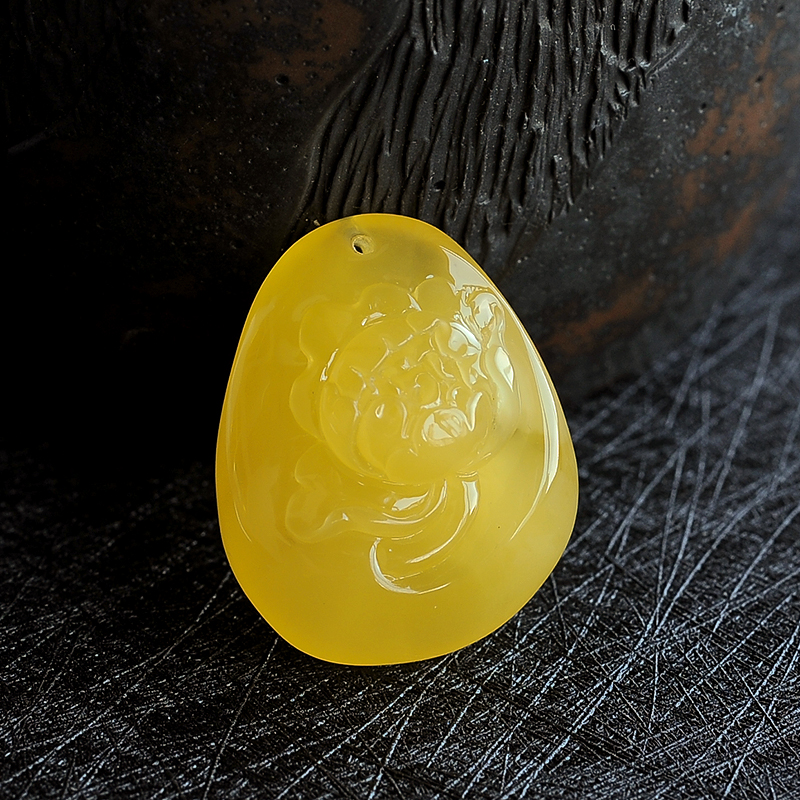 蜜蜡花开富贵 - 红掌柜珠宝