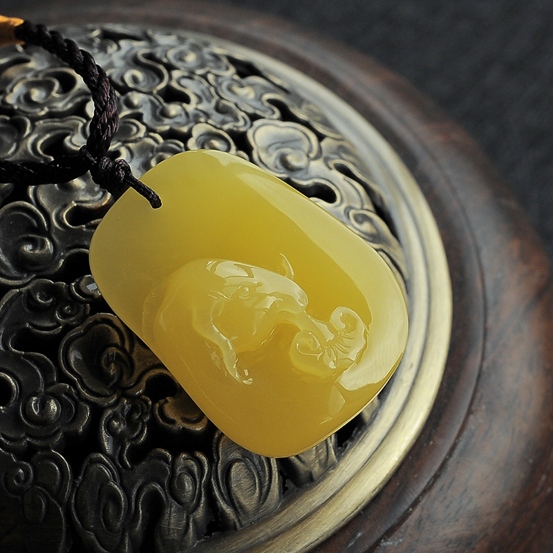 蜜蜡吊坠 - 红掌柜珠宝