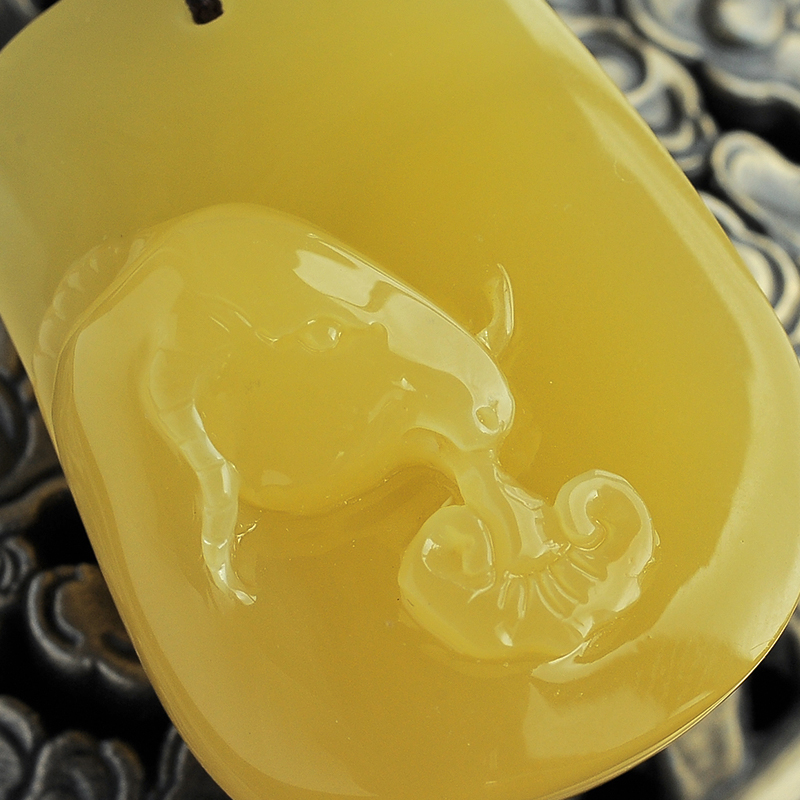 蜜蜡如意 - 红掌柜珠宝