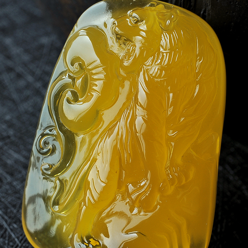 蜜蜡如意 - 红掌柜珠宝