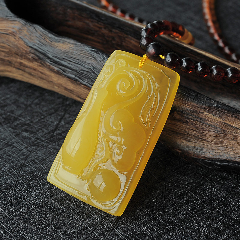 蜜蜡吊坠 - 红掌柜珠宝