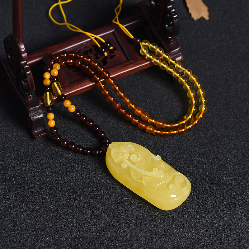 波罗的海蜜蜡吊坠 - 红掌柜