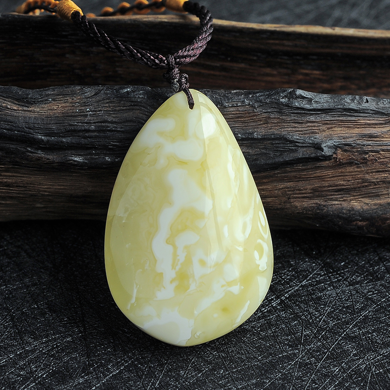 白花蜜随形吊坠 - 红掌柜珠宝