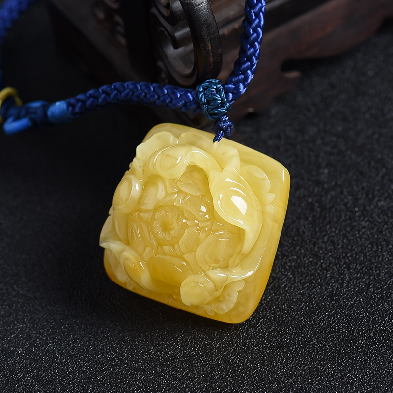 蜜蜡吊坠 - 红掌柜珠宝