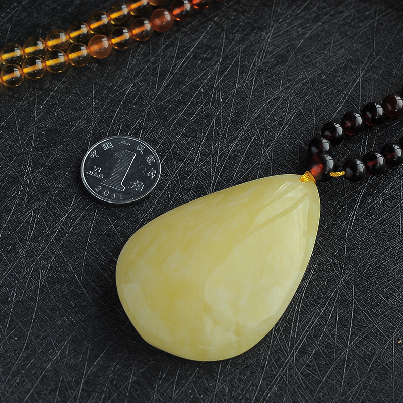 天然白花蜜挂坠 - 红掌柜珠宝