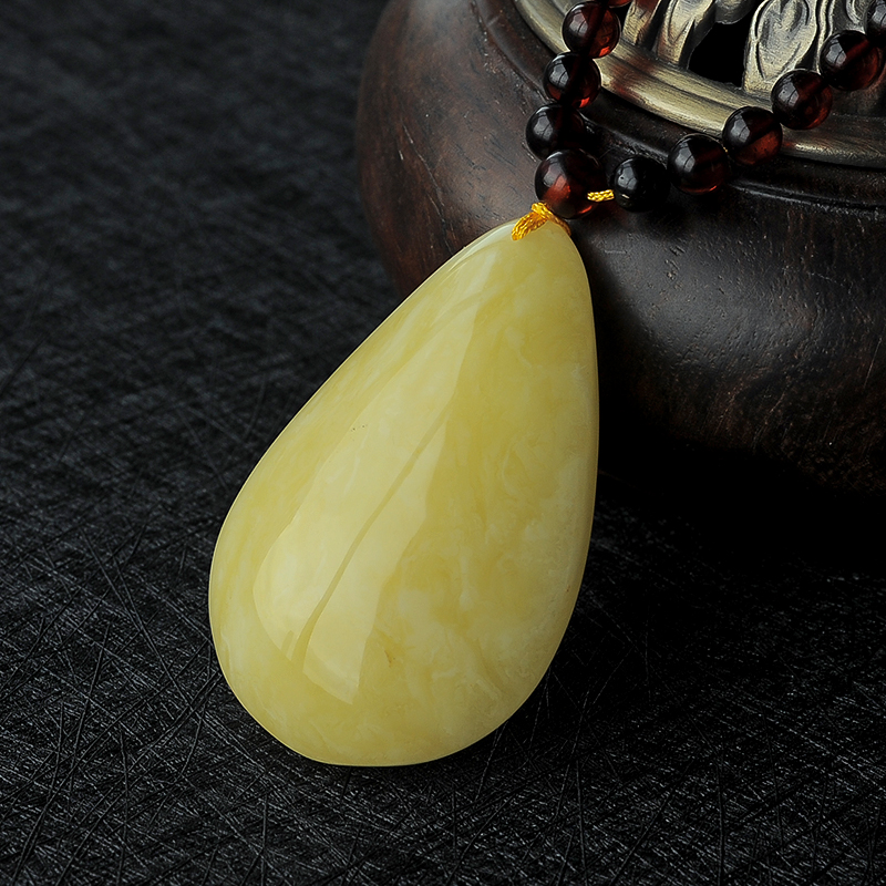 白花蜜随形吊坠 - 红掌柜珠宝