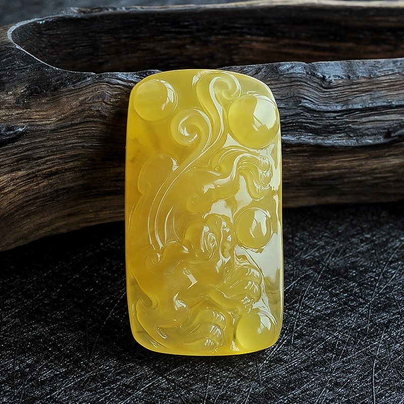 蜜蜡貔貅吊坠 - 红掌柜珠宝