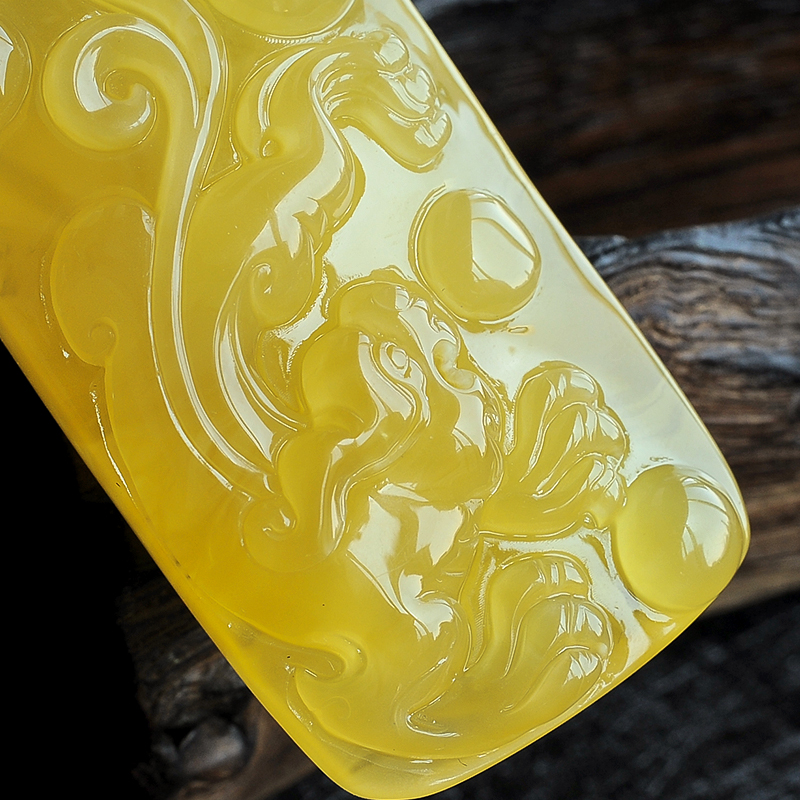 鸡油黄蜜蜡 - 红掌柜珠宝