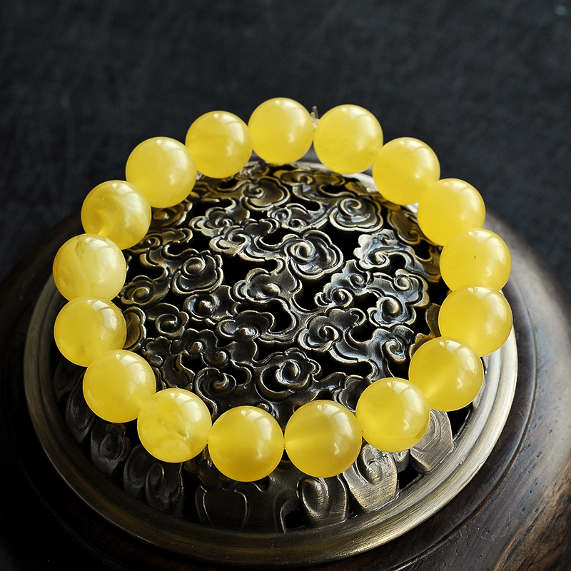 天然蜜蜡手串 - 红掌柜珠宝