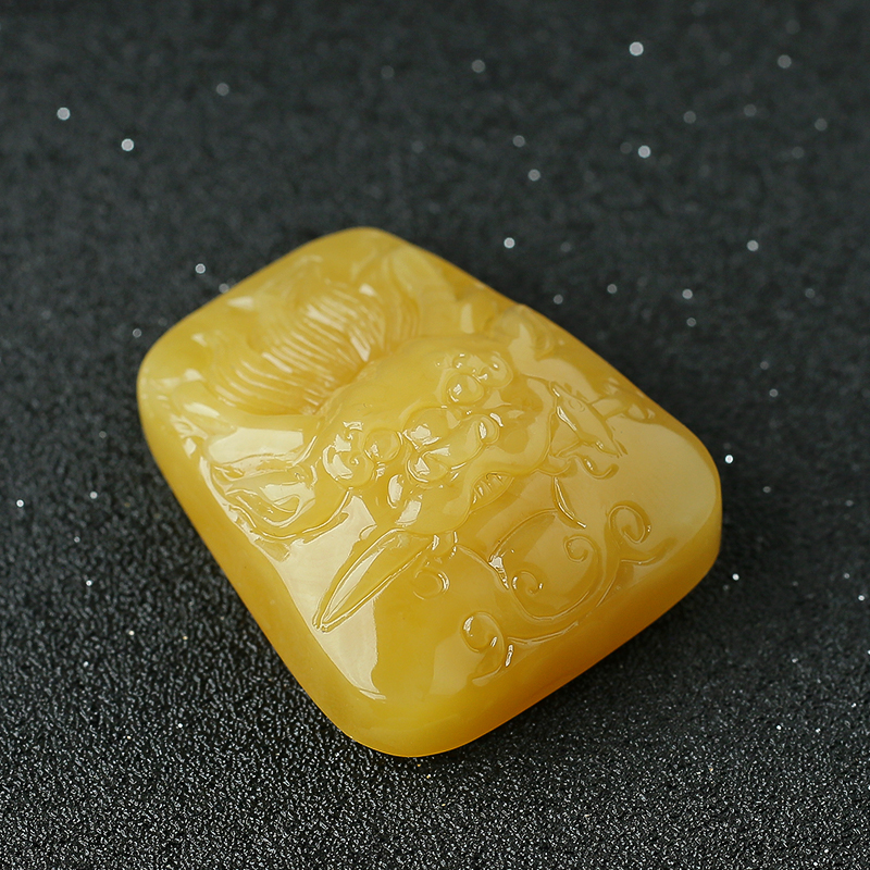 鸡油黄蜜蜡 - 红掌柜珠宝