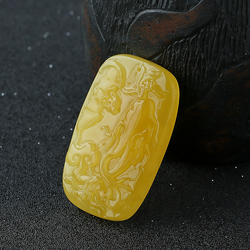 蜜蜡吊坠 - 红掌柜珠宝