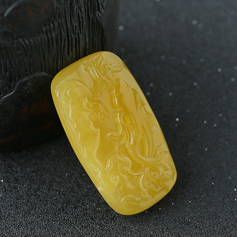 蜜蜡人参 - 红掌柜珠宝